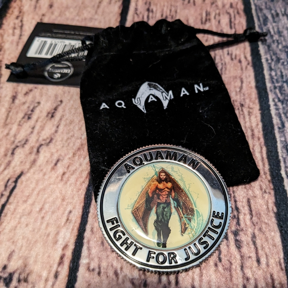 Aquaman Metal Challenge Coin